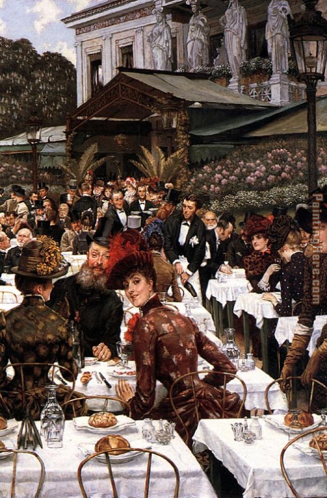 The Artist's Ladies painting - James Jacques Joseph Tissot The Artist's Ladies art painting